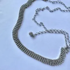 4連ラインストーン　チェーンベルト　キラキラ　ドレスアップ