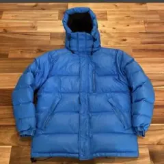 〜00s STUSSY ステューシー ダウンジャケット L 水色 フード取外し可