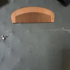 ダイヤモンド　二粒　 ネックレス&桃の木櫛　2点セット　まとめ売り