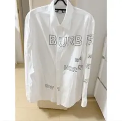 BURBERRY ロゴプリント 長袖シャツ ホワイトのサムネイル