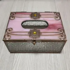ステンドグラス いちごのティッシュケース - メルカリ