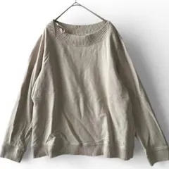 LIZ claiborne リズクレイボーン 長袖 ボートネック プルオーバー