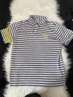 ストライプポロシャツ（グレー、イエロー）