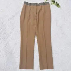 JOSEPH ジョゼフ センタープレス テーパードパンツ キャメル 38 M