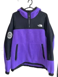 The North Face フリースジャケット　ハーフジップ　紫/黒