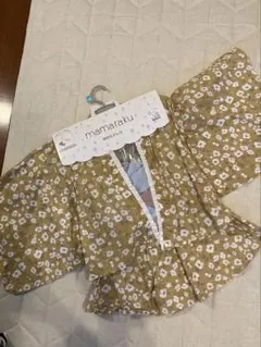 mamataraku 花柄 浴衣ドレス リボン付き　120㎝