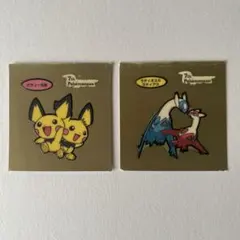 ポケモン　ポケモンパン　シール　ゴールド　ポケモンデコキャラシール　７周年記念