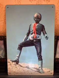 仮面ライダー １号 ブリキ・プレート 送料込