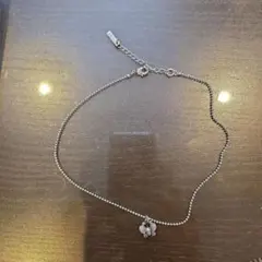 ANNA SUI　蝶モチーフ ネックレス 紫と青のストーン