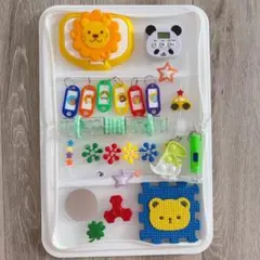 1-87 ハンドメイド　ビジーボード　赤ちゃん　おもちゃ　知育玩具
