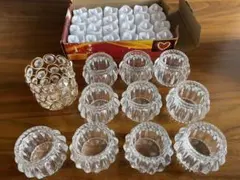 ※値下げ！　電子式LEDキャンドル24個&キャンドルホルダー11個セット