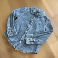 POLO RALPH LAUREN 長袖シャツ 3/3T デニムブルー