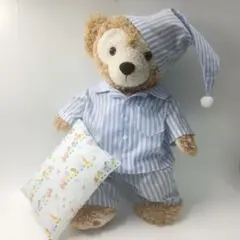 Sサイズダッフィー ストライプパジャマ3点セット