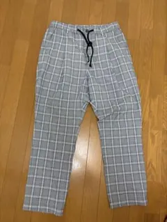BEAMS HEART グレー系チェックパンツ Mのサムネイル