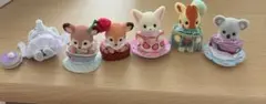 シルバニアファミリー　どきどきコレクション　赤ちゃんティータイム　コンプリート