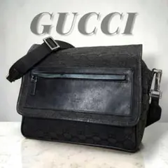 大人気・美品✨GUCCI メッセンジャーバッグ GGキャンバス レザー フラップのサムネイル