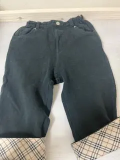 BURBERRY 長ズボン 90CM ダークグレー チェック