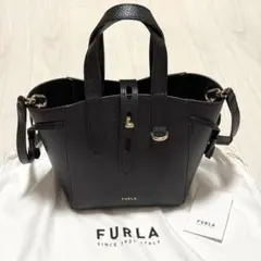 FURLA フルラ ネット NET TOTE 2way バッグ 黒ブラック ネロ