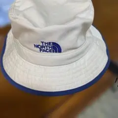 THE NORTH FACE バケットハット Mサイズベージュ/ネイビーヒモ有り