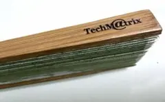 TechMatrix テクマトリックス 扇子 竹製 グリーン ノベルティ 非売品