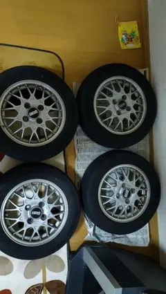 ヴィヴィオ純正BBS 13インチ タイヤ・ホイールセット。バモスに履いていましたのサムネイル