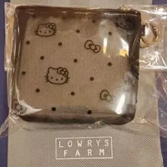 LOWRYS FARM HELLO KITTY DOTポーチ S 黒のサムネイル