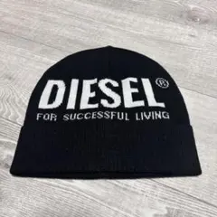 DIESEL ニット帽 ビーニー ブラックのサムネイル