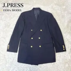 ジェイプレス 1930's 紺ブレ ダブルテーラードジャケット 金ボタンのサムネイル