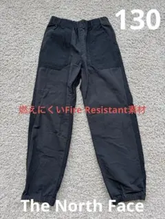 THENORTHFACE ブラック パンツ　130 FireResistant