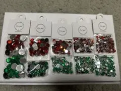 デコパーツ レッド グリーン セット