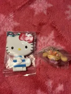 シナモロールとお友達フィギュア キーホルダー＋ハローキティミラーコレクション