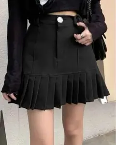 【L】 honeyspot 無地柄　プリーツヘムスカート