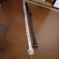 ホワイト ブラック ベルト穴あきデザイン