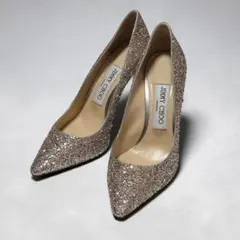 JIMMY CHOO ラメパンプス　ハイヒール　グリッター　ヒールパンプス