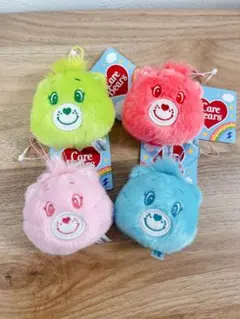 Care Bears ケアベア　フェイスマスコット4個　まとめ売り