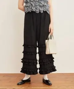 fig Ｌondon DECO pants フィグロンドン デコパンツ ブラックのサムネイル