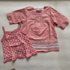 ブランシェス　チュニック　キャミソール　2点セット　80 ベビー　baby