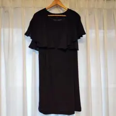 ワンピース　ボレロ　フォーマル　結婚式　パーティードレス　ネイビー