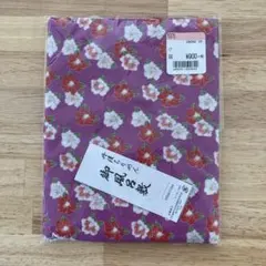 風呂敷 丹後ちりめん　パープル　花柄　レーヨン100% 新品