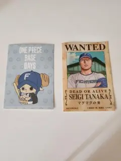 日本ハム【ONE PIECE 手配書ステッカー】田中正義《非売品》