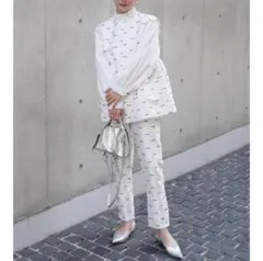 2026SS　リボンデザインベスト＆テーパードパンツ