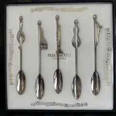 MIKIMOTO インターナショナル 音楽モチーフ パール付きスプーンセット
