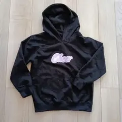 ロゴ パーカー 150サイズ 黒