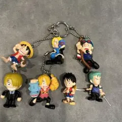ワンピース キーホルダー　ミニフィギュア　 7個セット