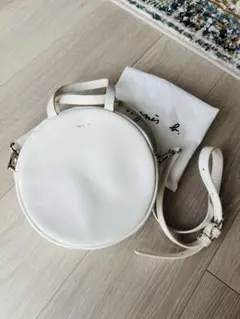 agnes b. 2wayサークルバッグ アニエスベー 白