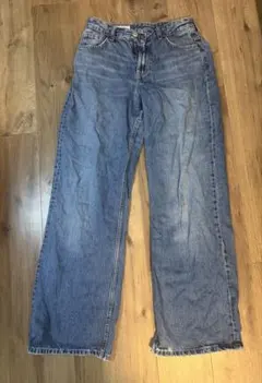 ZARA ワイドデニムパンツ