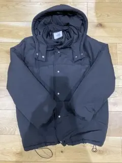 NICE CLAUP フード付きブラックジャケット