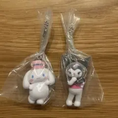 サンリオ　ミニチュアチャーム　ライブキャラクター　シナモン　クロミ　新品未使用
