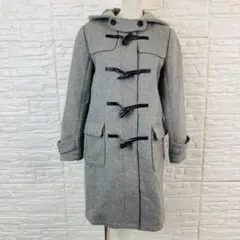 NATURAL BEAUTY BASIC ロングダッフルコート S グレー 混