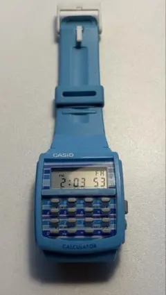 稼働品 CASIO Poptone LDF-40デジタル腕時計 ポップトーン 青のサムネイル